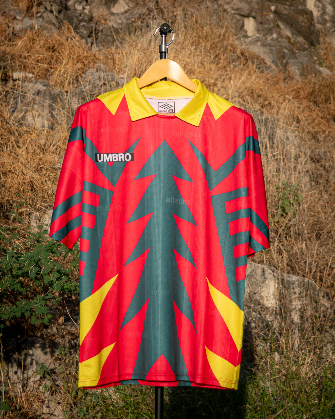 México 1994 Local Umbro Tinta (Con Firma Impresa)